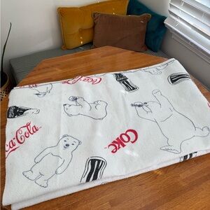 Vintage 1998 coca cola classic bottle blanket